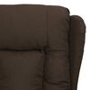 vidaXL Fauteuil inclinable Marron fonc&eacute; Tissu