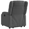 vidaXL Fauteuil inclinable Gris foncé Tissu
