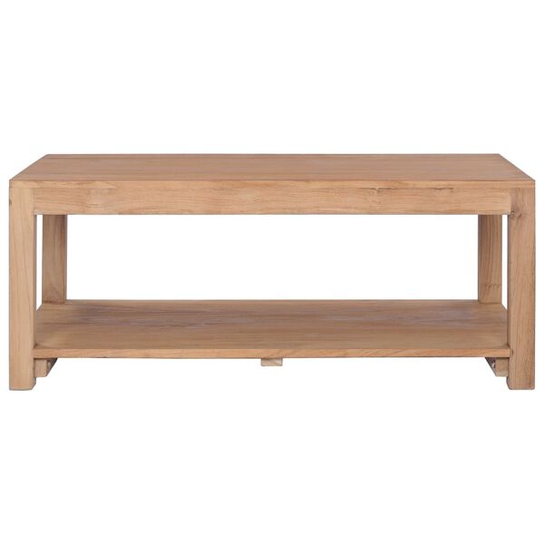 vidaXL Table basse 100x50x40 cm bois de teck massif