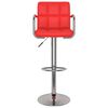 vidaXL Tabourets de bar lot de 2 rouge similicuir