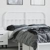 vidaXL T&ecirc;te de lit de remplacement m&eacute;tal blanc 135 cm