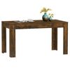 vidaXL Table &agrave; manger ch&ecirc;ne fum&eacute; 140x74,5x76 cm bois d'ing&eacute;nierie