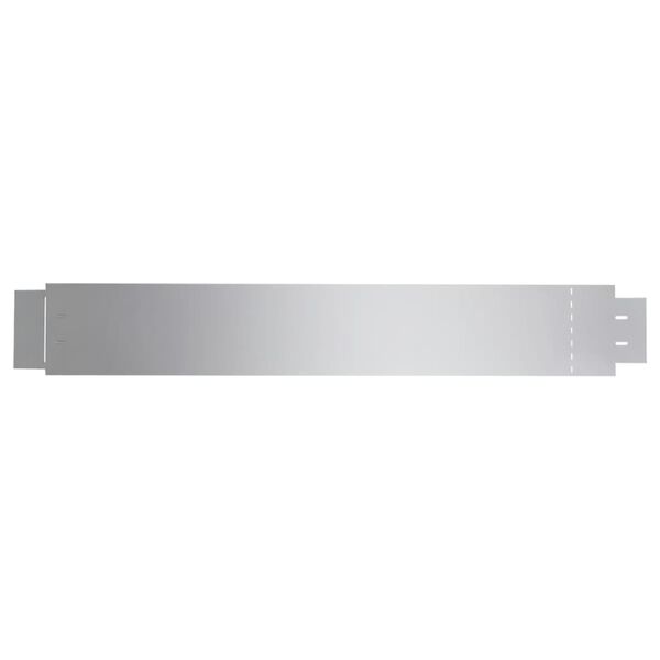 vidaXL Clôture flexible de pelouse 5 pcs Acier galvanisé 100x14 cm