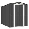 vidaXL Abri de jardin Anthracite 192x274x223 cm Acier galvanis&eacute;