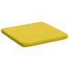 vidaXL Coussins de siège 4 pcs Jaune clair 40 x 40 x 3 cm tissu