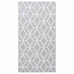 vidaXL Tapis d'ext&eacute;rieur ARAKIL Gris 120x180 cm PP