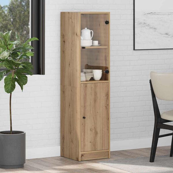 vidaXL Haut Armoire Ch&ecirc;ne artisanal 35 x 37 x 142 cm Bois d'ing&eacute;nierie