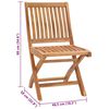 vidaXL Chaises de jardin lot de 2 et coussins noir Bois de teck massif