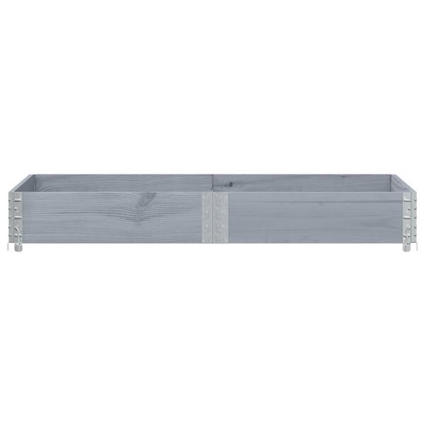 vidaXL Jardini&egrave;re gris 150x50 cm bois massif de pin