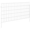 vidaXL Cl&ocirc;ture de jardin avec piquets 48 pcs 95 x 50 cm Mesh Argent&eacute;