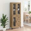 vidaXL Haut Armoire Montage mural Ch&ecirc;ne artisanal 69,5 x 34 x 180 cm