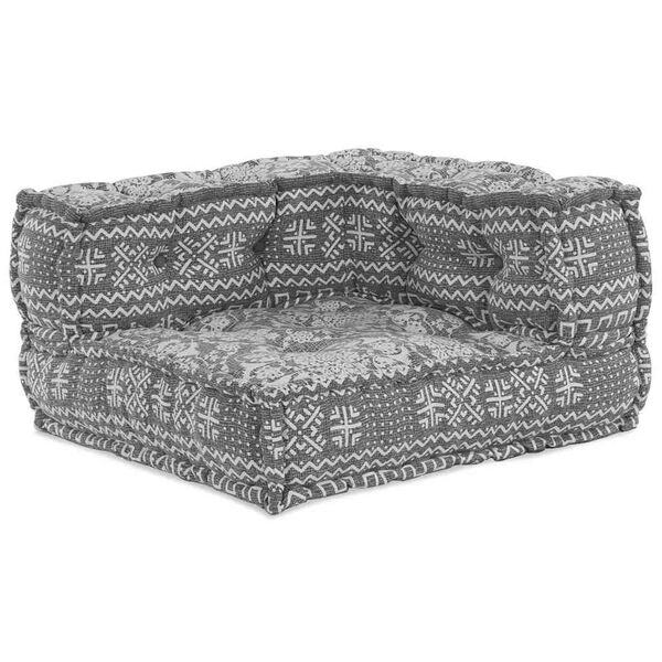 vidaXL Canap&eacute; d'angle modulable Gris clair 70 x 70 x 56 cm tissu