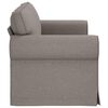 vidaXL Canap&eacute; Taupe 215 x 82 x 80 cm tissu