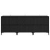 vidaXL Buffets 3 pcs Ch&ecirc;ne noir 60 x 35 x 70 cm Bois d'ing&eacute;nierie