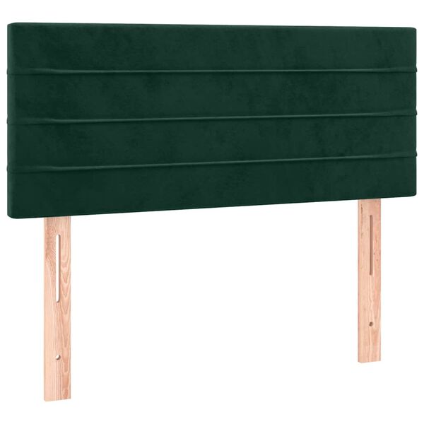 vidaXL Tête de lit Vert foncé 80x5x78/88 cm Velours
