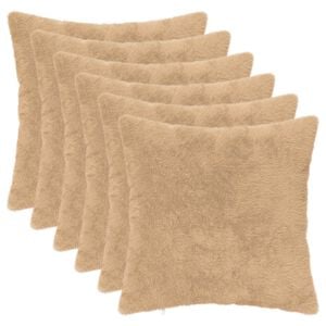 vidaXL Housse de coussin 6 pc HEERLEN Cr&egrave;me 30 x 30 cm