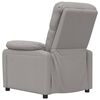 vidaXL Fauteuil de massage Taupe Tissu