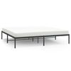 vidaXL Cadre de lit m&eacute;tal noir 183x213 cm