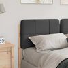 vidaXL T&ecirc;te de lit capitonn&eacute;e Brun et gris fonc&eacute; 140 cm Pin massif