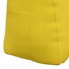 vidaXL Coussin de Dos Jaune 80 x 24 x 50 cm Velours