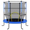 vidaXL Trampoline avec filet de s&eacute;curit&eacute; Rond 140x160 cm Bleu