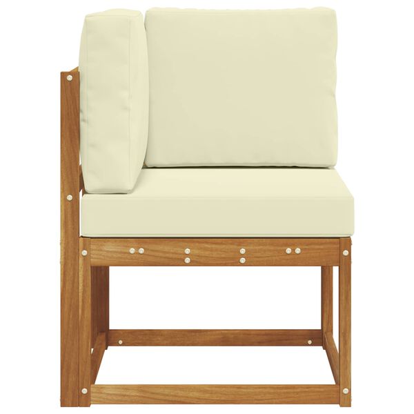 vidaXL Canap&eacute; d'angle ext&eacute;rieur Bois d'Acacia Massif