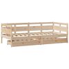 vidaXL Lit de jour avec tiroirs sans matelas 90x200 cm bois massif