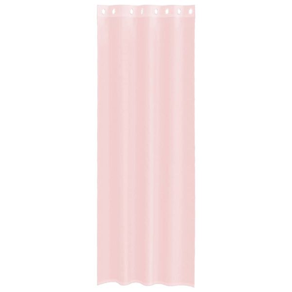 vidaXL Rideaux en voile avec œillets 2 pcs rose clair 140x260 cm