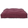 vidaXL Coussin de canap&eacute; sur palette Marron 120 x 80 x 12 cm tissu