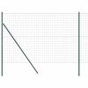 vidaXL Fixation au sol Euro pour cl&ocirc;ture 10 x 1,5 m Vert Maille