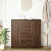vidaXL Buffet tiroirs ch&ecirc;ne marron 100,5x35x98,5 cm bois d'ing&eacute;nierie