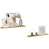 vidaXL &Eacute;tag&egrave;re Murale 2 pcs Beige 80 x 9 x 3 cm Bois d'ing&eacute;nierie