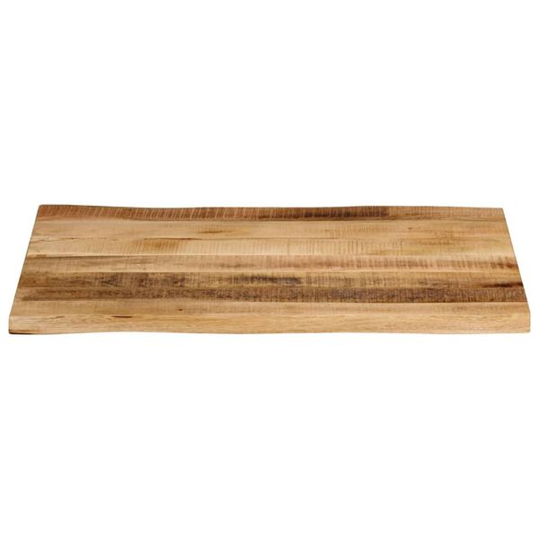 vidaXL Dessus de table bord vivant 80x60x2,5 cm bois de manguier brut