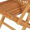 vidaXL Salon de jardin 5 pcs Bois de teck massif