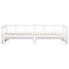 vidaXL Lit de jour sans matelas blanc 90x200 cm bois de pin massif