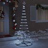 vidaXL Arbre de No&euml;l LED avec 295 LED Blanc froid 250 cm M&eacute;tal