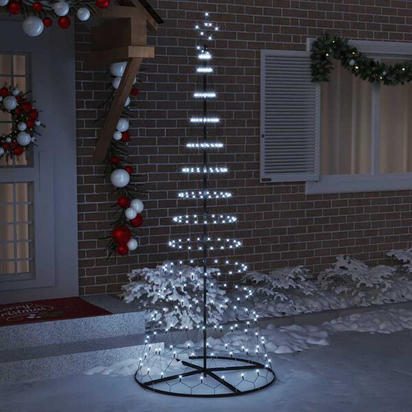 vidaXL Arbre de No&euml;l LED avec 295 LED Blanc froid 250 cm M&eacute;tal