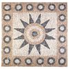 vidaXL Carreaux en mosa&iuml;que &agrave; motif floral Multicolore 120 x 120 cm