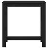 vidaXL Table de bar Ch&ecirc;ne noir 102 x 50 x 103,5 cm Bois d'ing&eacute;nierie
