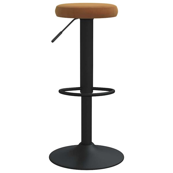 vidaXL Tabourets de bar lot de 2 marron velours