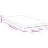 vidaXL Matelas Blanc 120 x 200 cm Ressort ensach&eacute;
