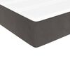 vidaXL Sommier &agrave; lattes de lit et matelas Gris fonc&eacute; 90x200 cm Velours