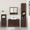vidaXL Ensemble de meubles de salle de bain 3 pcs Ch&ecirc;ne marron