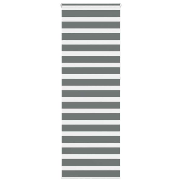 vidaXL Store z&egrave;bre gris fonc&eacute; largeur du tissu 75,9 cm polyester