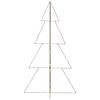 vidaXL Arbre de No&euml;l c&ocirc;ne 360 LED d'int&eacute;rieur/d'ext&eacute;rieur 143x250 cm