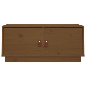 vidaXL Table basse Marron miel 80x50x35 cm Bois massif de pin