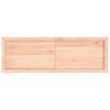vidaXL Dessus de table bois massif non trait&eacute; bordure assortie