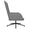 vidaXL Chaise de relaxation Gris fonc&eacute; Tissu