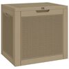 vidaXL Bo&icirc;te de stockage de jardin marron clair 55,5x43x53 cm PP