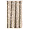vidaXL Rideau anti-mouches marron fonc&eacute; et beige 100x220 cm chenille